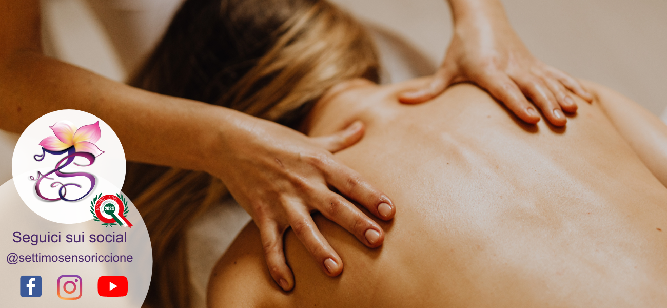 benefici del massaggio cosmetici 100% naturali metodo Settimo Senso Riccione